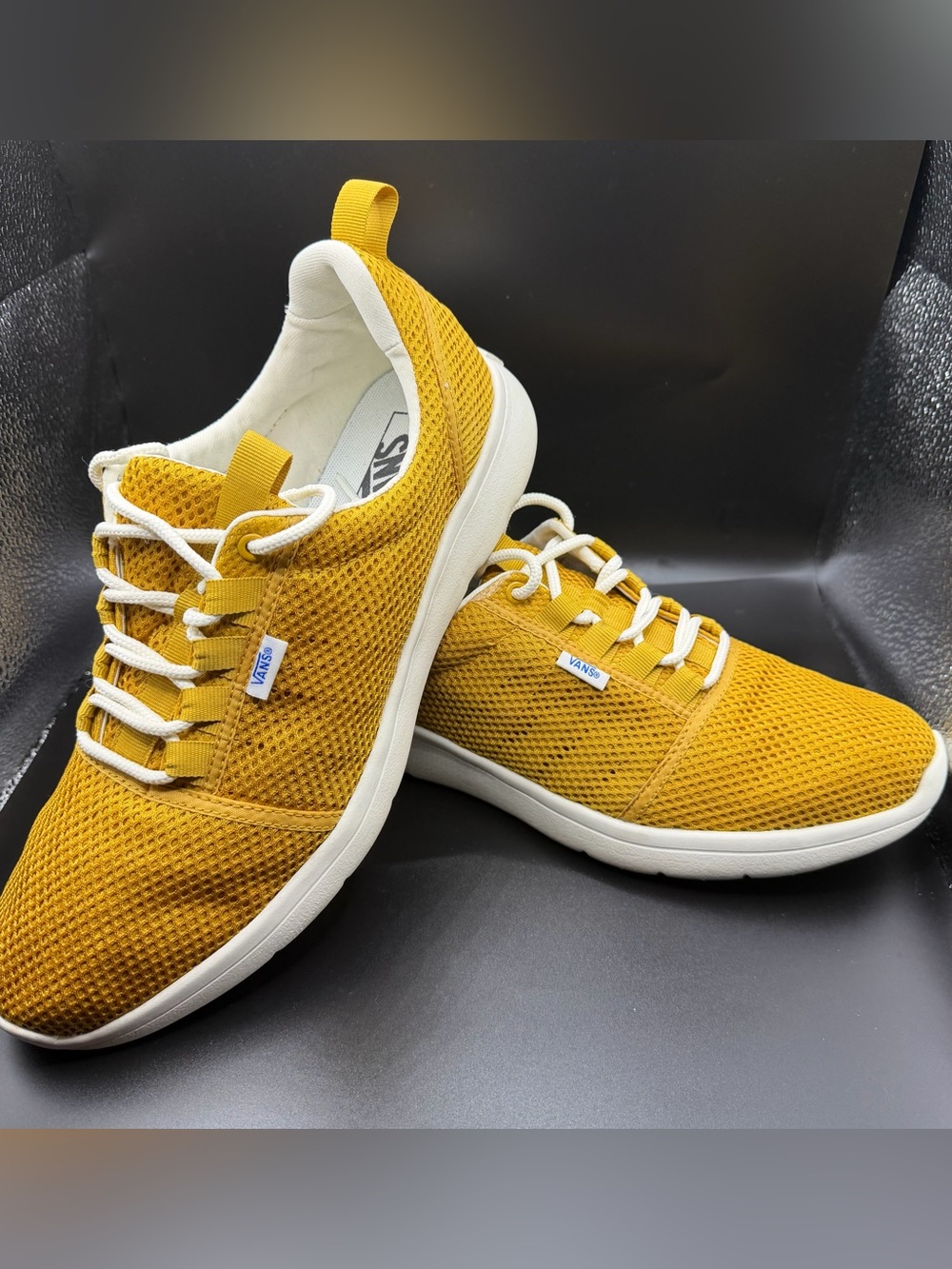 Vans Men’s Mustard Yellow ISO Sport Skateboard Sneakers Size : 11